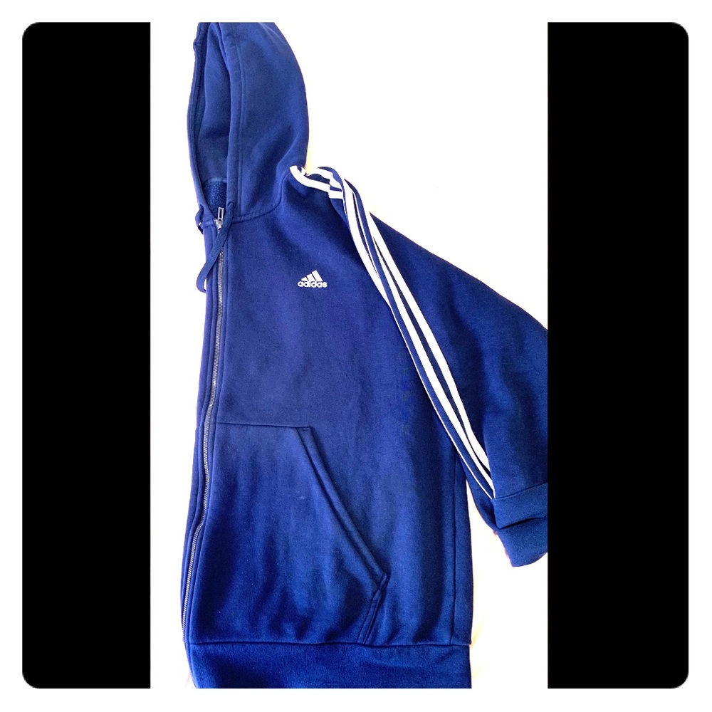 Navy Blue Adidas Set. Worn Once,NEVER worn outside - Picture 1 of 3